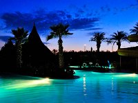 D300 20091015 4245 : Hotel Amara Beach Resort, Pool, Sonnenuntergang, Urlaub Tuerkei 2009